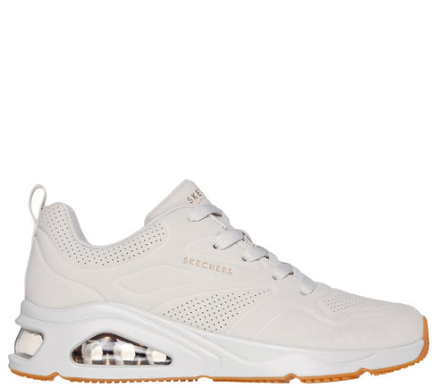 Pantofi sport, dama, SKECHERS TRES-AIR UNO-AH-MAZING 177390-OFWT crem, piele ecologica